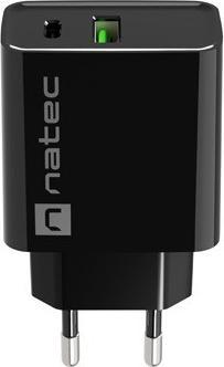 Immagine prodotto Genesis Natec ładowarka Sieciowa Ribera USB-A + USB-C 20w Power Delivery Czarna Nuc-2062 (20 W)