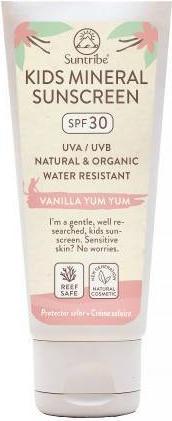 Suntribe Mineralische Bio-Sonnencreme Kids 100ml (Sonnencreme, SPF 30, 100 ml, 1 g)