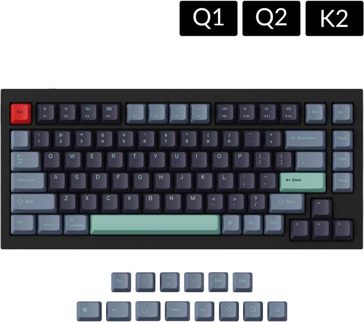 Actual product image Keychron K2/Q1 PBT Keycap Set (ANSI-US Layout)