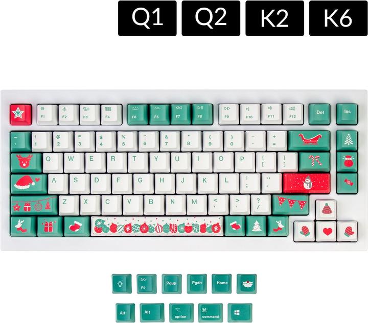 Actual product image Keychron K2/Q1 PBT Keycap Set