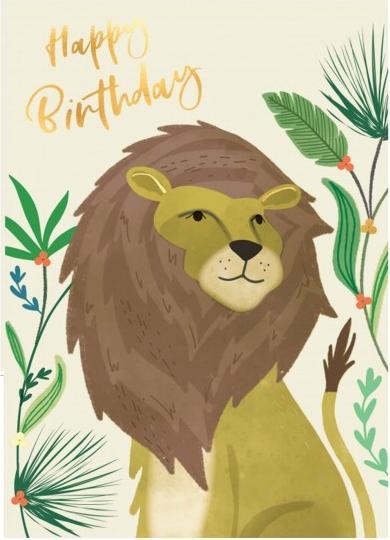 Cart Biglietto di auguri di buon compleanno Leo (1 pz.)