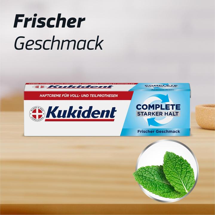 Produktbild Kukident Haftcreme Complete Frischer Geschmack 70g Haftcreme (70 ml)