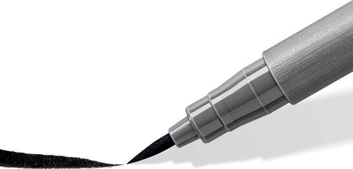 Image du produit Staedtler MultiInk Pigment Arts soft brush pen Set de 6 pièces gris détail (Gris, 6 x)