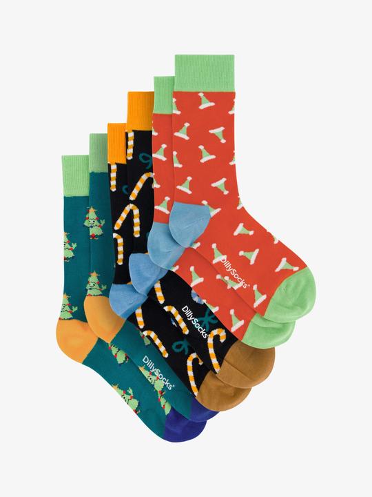 Image du produit DillySocks Essentiels de Noël (Lot de 3, 36 - 41)
