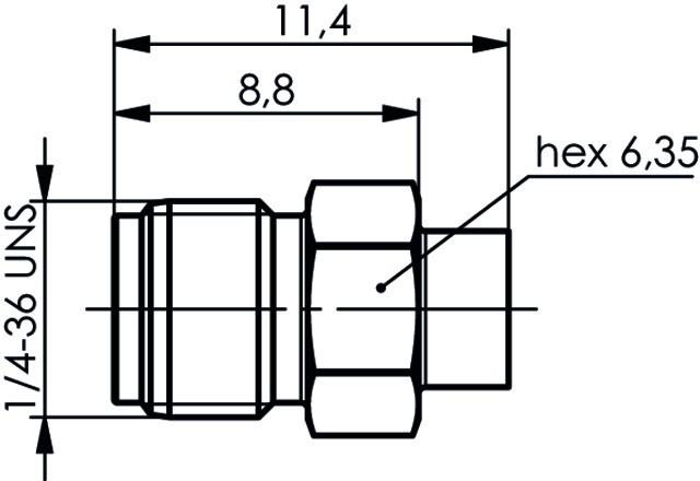 Produktbild Telegärtner SMA-Kabelbuchse G10 G10 (UT-141), Gold