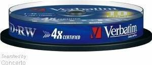 Actual product image Verbatim Dvd+Rw (10 x)