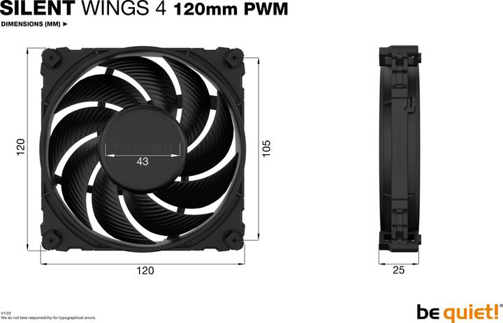Image du produit be quiet! Ailes silencieuses 4 (120 mm, 1 x)