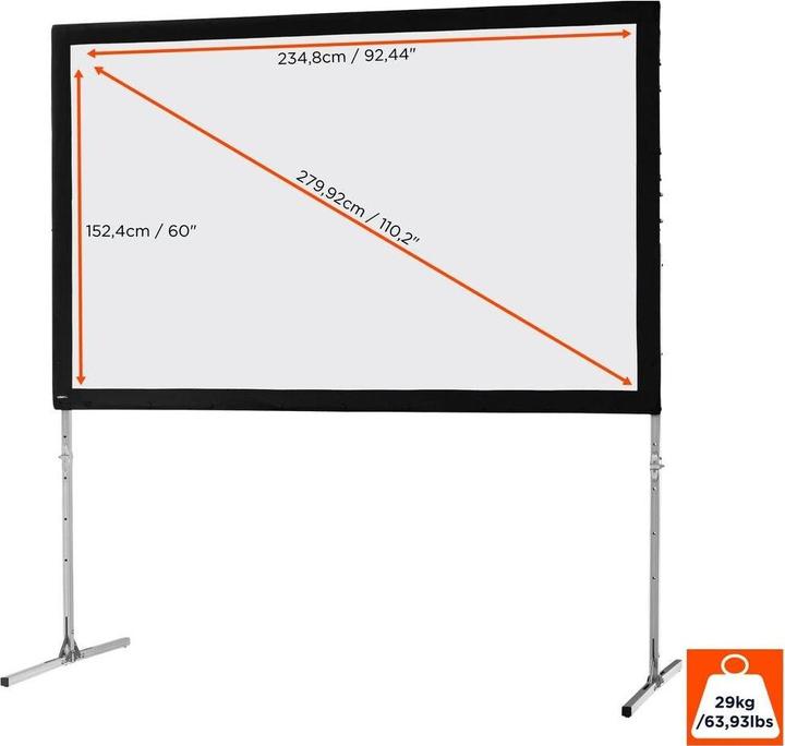 Productafbeelding Celexon Mobile Expert Business Format - Projectiescherm met afneembare voeten - 287 cm (112.99", 16:10)