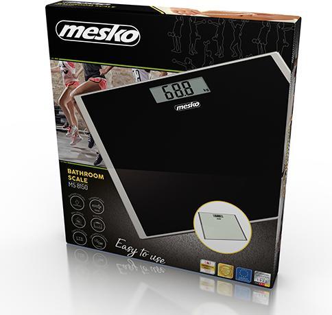 Immagine prodotto Mesko MS 8150B Bilancia pesapersone elettronica rettangolare (150 kg)