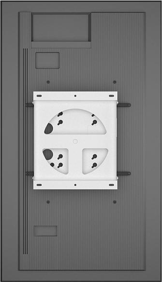Actual product image Multibrackets Wall bracket 50-95", metal, 360° rotation, white (Wall, 95", 50 kg)
