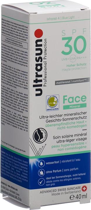 Actual product image Ultrasun Face Mineral SPF30 (Suntan cream, SPF 30, 40 ml, 70 g)