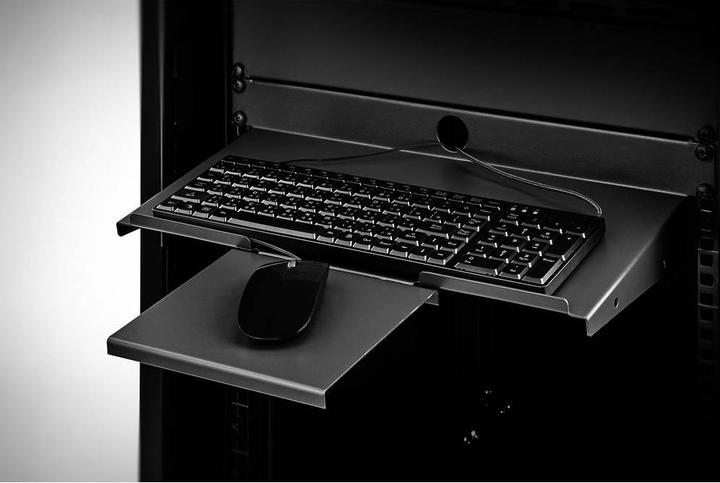 Produktbild Renkforce Netzwerkschrank Geräteboden 48,26 cm (19") Tastaturablage 1 HE