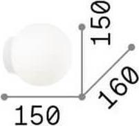 Immagine prodotto Ideal lux MAPA BIANCO G9 a parete ⌀150mm dimmerabile bianco caldo 059808 (370 lm, G9)