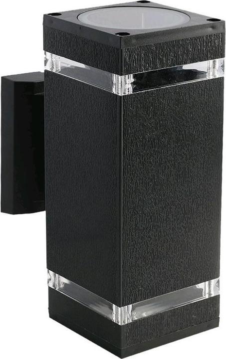 Produktbild V-TAC VT968 LEDWandleuchte mit schwarzem Gehäuse IP44 E27 quadratisch (E27, IP44)
