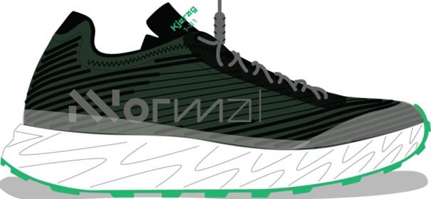 Nnormal Kjerag Shoe Black/Green