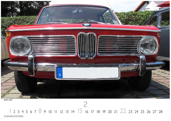 Produktbild BMW Classic Cars 2026 L 35x50cm (35 x 50 cm, Deutsch)