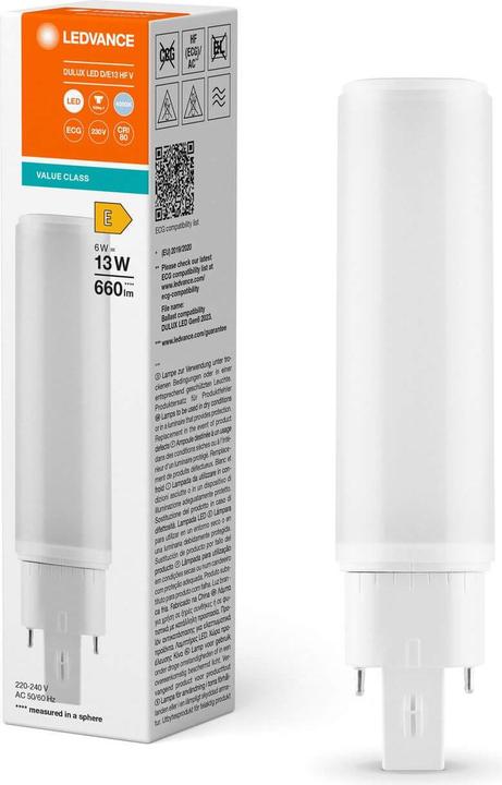 Image du produit Ledvance Lampe compacte à LED (G24q-1, 6 W, 660 lm, 1 x, E)