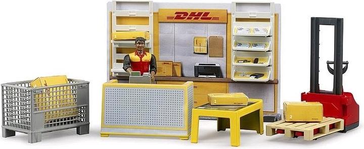 Produktbild Bruder DHL Shop mit Handhubstapler