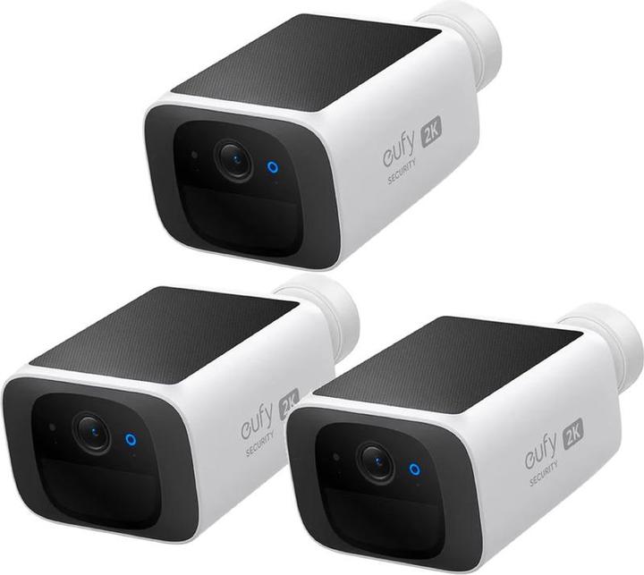 Immagine prodotto eufy SOLOCAM S220 Trio bundle - Telecamera di sicurezza con pannello solare - si ricarica