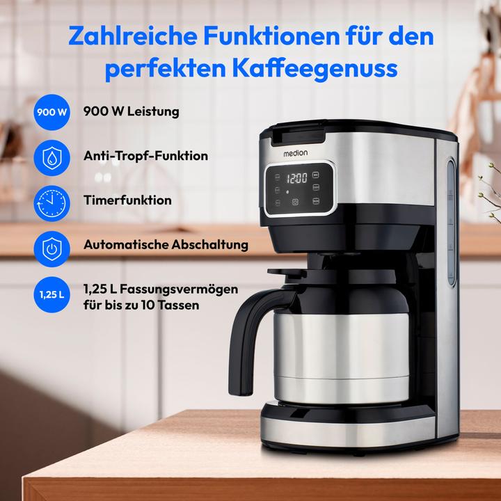 Produktbild Medion LIFE Kaffeemaschine mit Thermoskanne (EU-Stecker)
