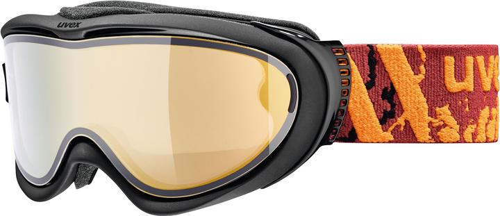 Actual product image Uvex Sports Comanche Take Off Polavision ski goggles (colour: 2030 black mat, mirror orang