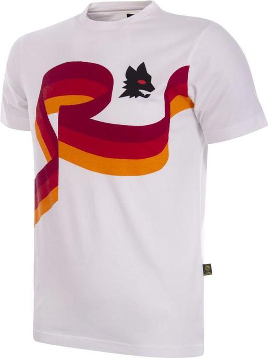 Copa Football AS Roma Graphic Tee Bianca | AS Roma T-Shirt (XS)