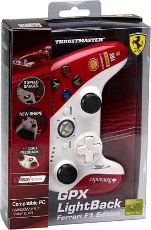 Actual product image Thrustmaster GPX Lightback Ferrari F1 Edition (Xbox 360, PC)