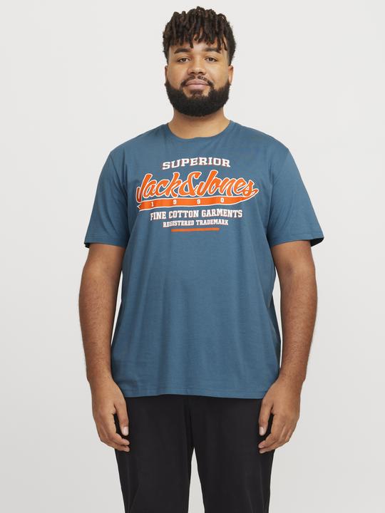 Actual product image Jack & Jones Jjelogo Tee Ss O-Neck 2 Col Aw24 S Pls (XXL)