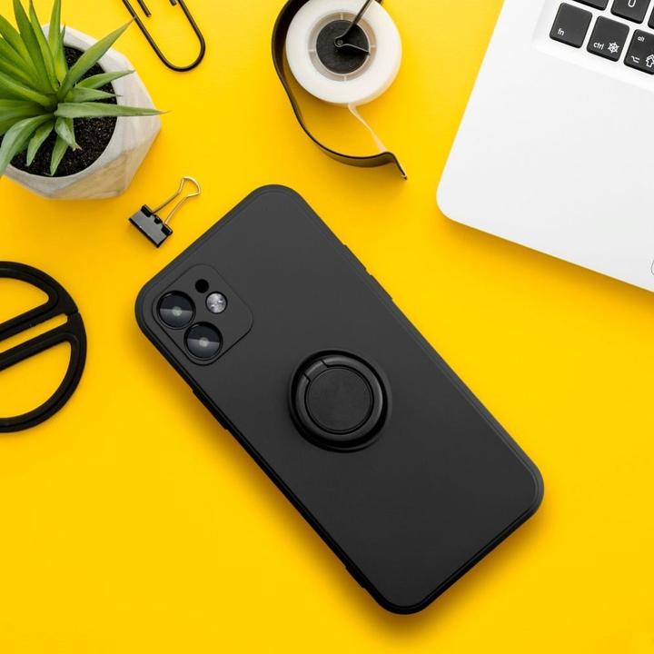 Produktbild OEM Back panel cover SILICONE RING case for SAMSUNG A55 5G black (Samsung Galaxy A55)