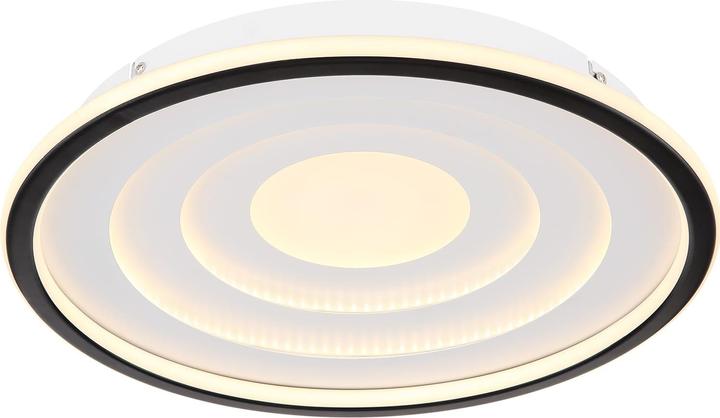 Globo Ceiling light Foppa white black matt LED (1200 lm)
