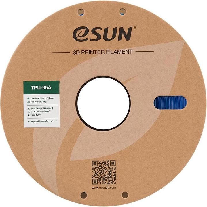 Immagine prodotto eSUN Filamento 3D eTPU-95A 1,75mm Tr. Verde 1kg (TPU, 1.75 mm, 1000 g, Blu)