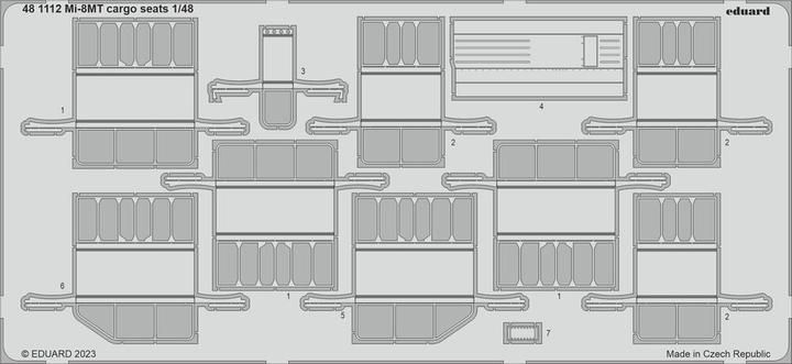 Image du produit Eduard Mi-8MT cargo seats 1/48 TRUMPETER