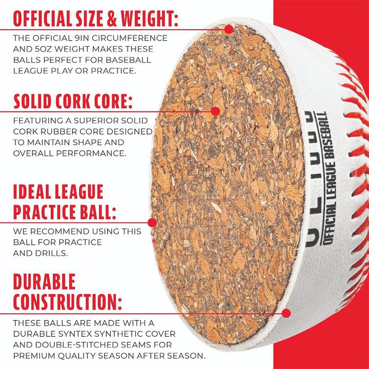 Actual product image Franklin Practice Baseball (6 pcs.)
