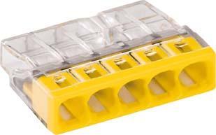 Image du produit Magni Borne de jonction VDE Wago- COM.5x0,5-2,5qmm jaune 6p.