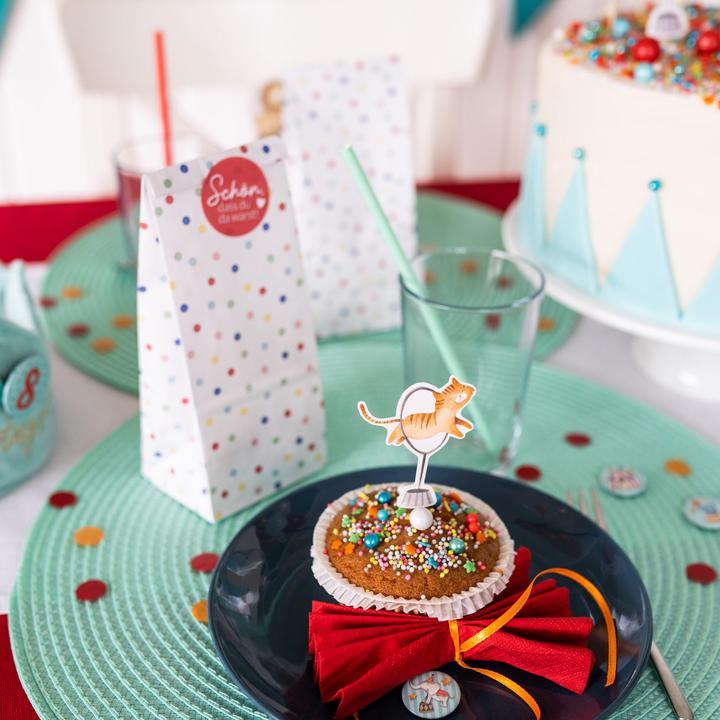Image du produit Papierdrachen Bâtons pour gâteaux (Anniversaire) - Cirque - Set 3