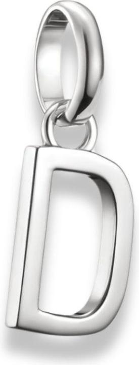 Thomas Sabo Charm-Anhänger Buchstabe D Connect Silber (Sterling Silber 925)