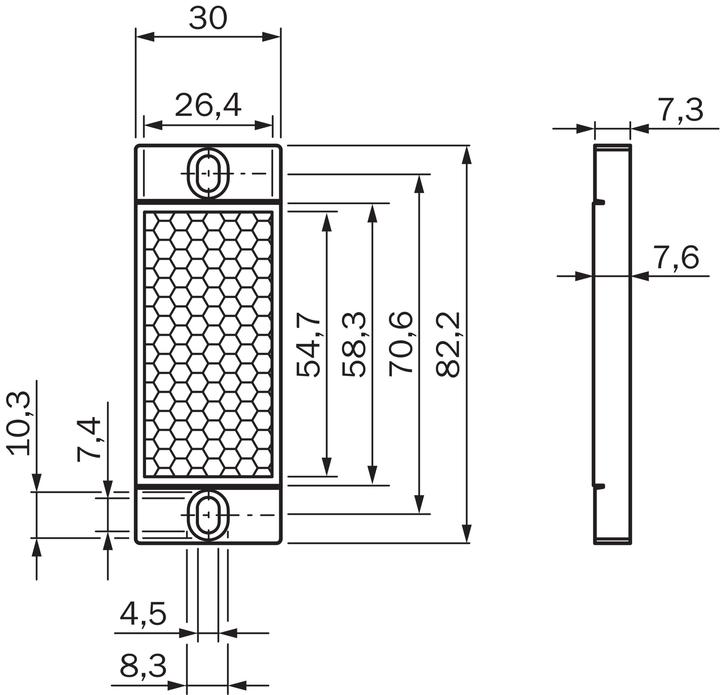 Produktbild Sick Reflektor 82x30mm PL30A