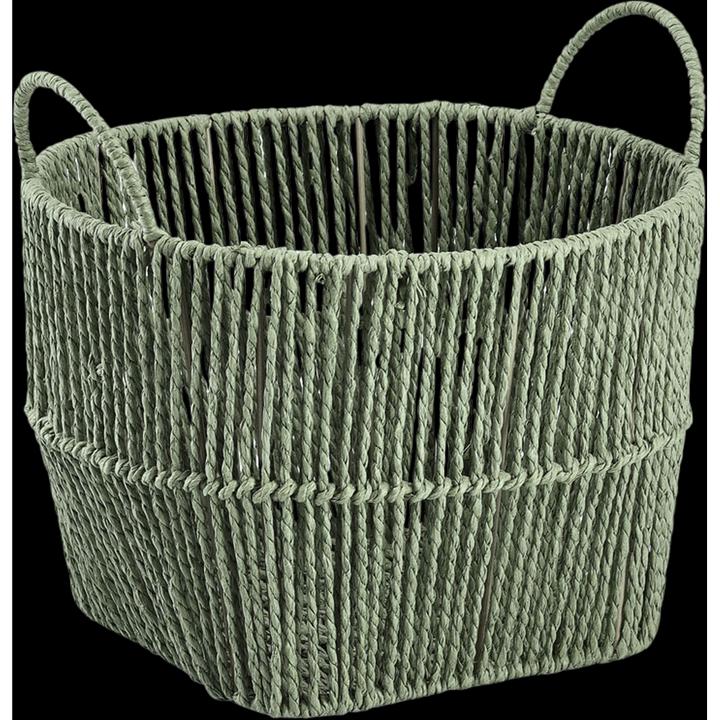 Produktbild Zeller Present Aufbewahrungskorb, Papiergeflecht, salbei (1 x, 30 x 21 cm)