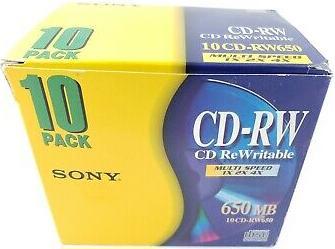 Produktbild Sony CD-Rewritable 650 MB (10 x)