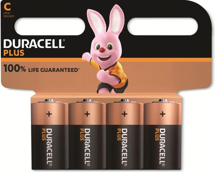 Duracell Plus (4 pcs., C, 7750 mAh)