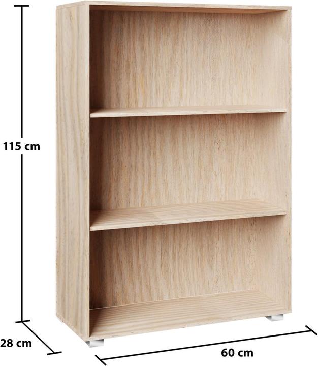 Actual product image Casaria Bookcase (115 x 60 x 31 cm)
