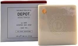 Actual product image Depot No.602 Dark Tea Scented Bar Soap (Curd soap)