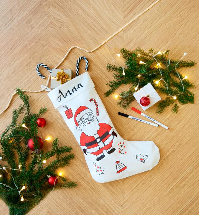 Actual product image Edding Textile marker 4600 Father Christmas set 4 pieces (Black/Red, 2 x)