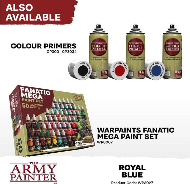 Actual product image The Army Painter Colour Warpaints Fanatic: Royal Blue 18 ml