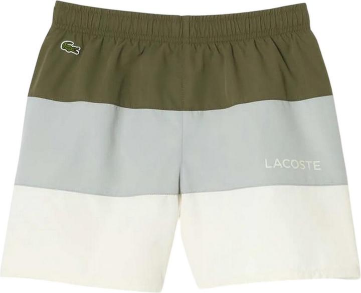 Actual product image Lacoste Boys Colour Block Taffeta Swimming Trunks (128)