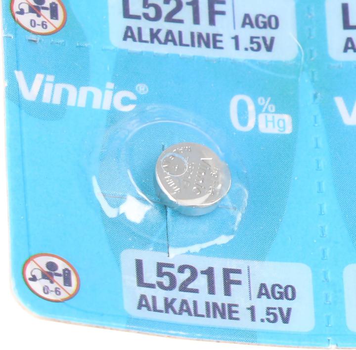 Image du produit Vinnic L521F - 10 Knopfzellen (10 pcs, LR 63, 42 mAh)