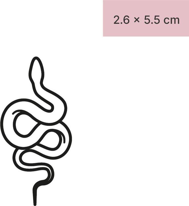 Image du produit minink Tatouage temporaire - Serpent abstrait