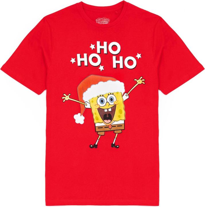 Spongebob Squarepants Ho Ho Ho TShirt weihnachtliches Design