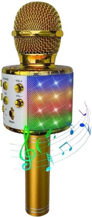 Actual product image Toyrock Party Fun Lights - Karaoke Microphone with Speaker - Gold (605602)