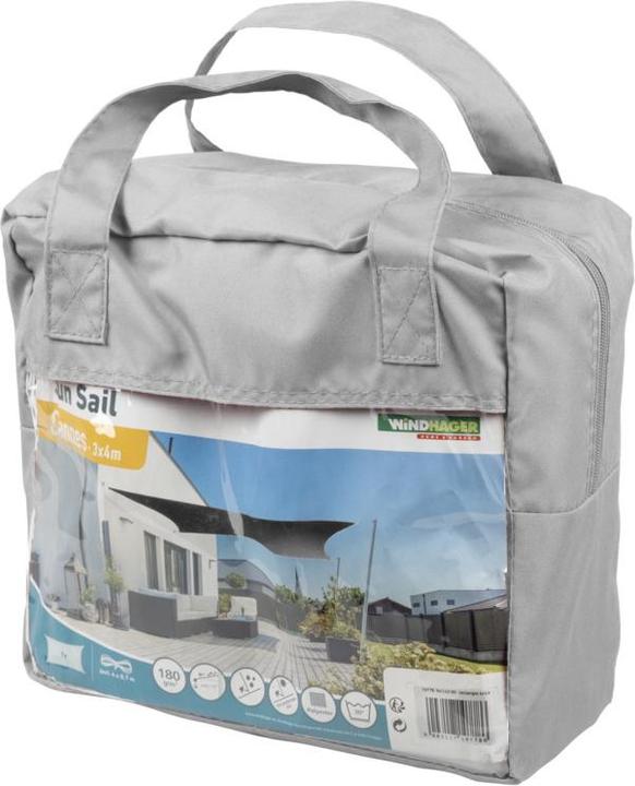 Produktbild Windhager Sun Sail CANNES Rechteck (3 x 4 m)